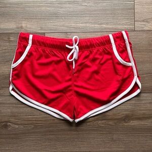 Varsity Red 3" Short Gym Shorts in (Small)